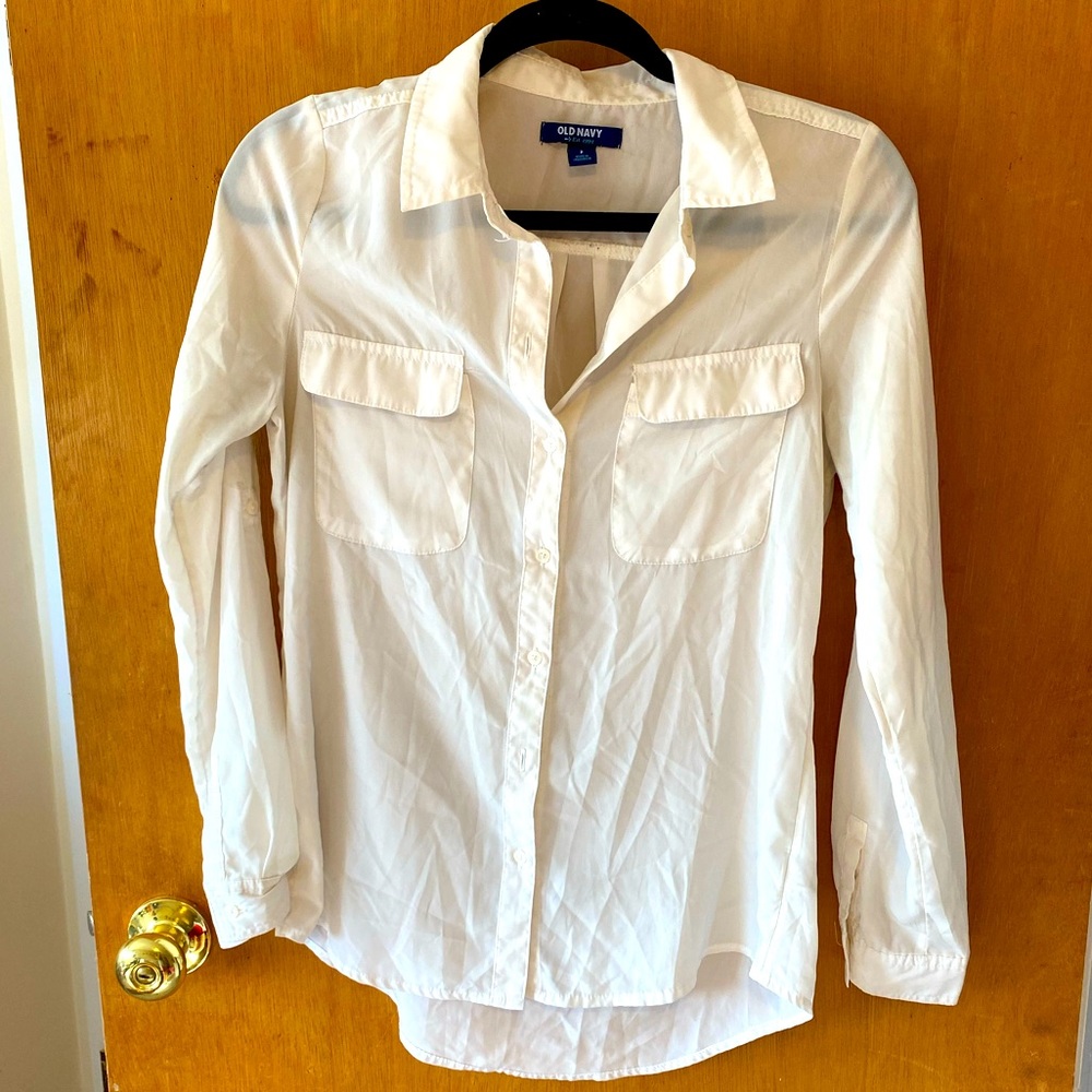 Sheer Cream Blouse